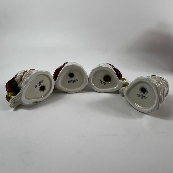 Fitz & Floyd Santa Claus Plate Salt Pepper Shakers Holiday Christmas Tableware - Picture 12 of 16